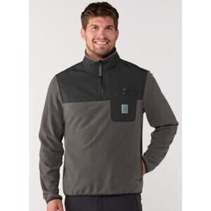 NWT TOPO DESIGNS Vista 1/4 Zip Lightweight Fleece Pullover Men's Size S